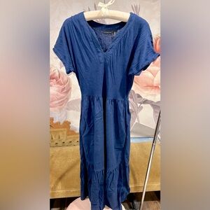 Tahari , Size Large, Navy Blue Dress